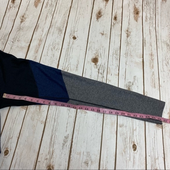 Outdoor Voices Colorblock Leggings Charcoal Navy Graphite Size Small Women - Picture 10 of 10